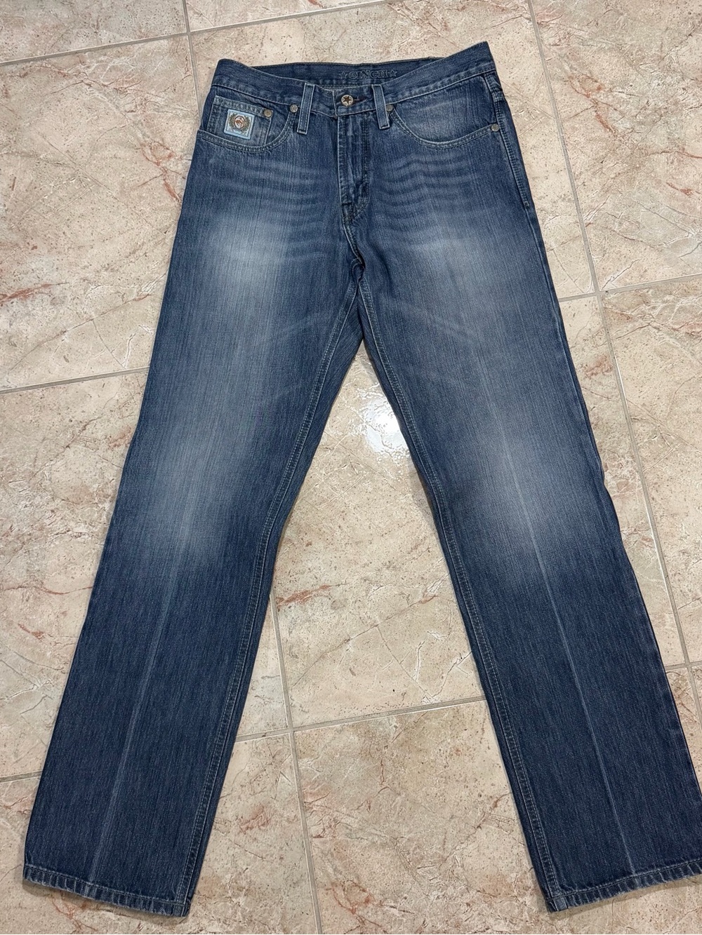 Cinch 5-Pocket Straight Leg Starched Jeans 31”